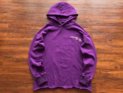 Vlone Blue Fire Purple Hoodie