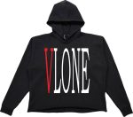 Vlone Staple Red Hoodie – Black