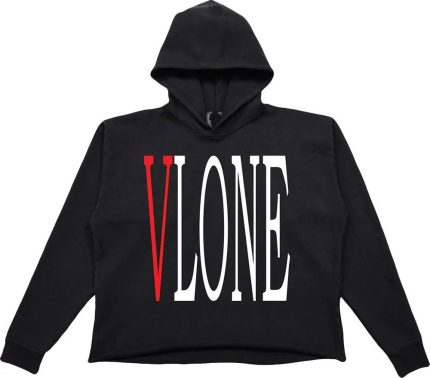Vlone Staple Red Hoodie – Black