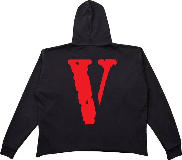 Vlone Staple Red Hoodie – Black
